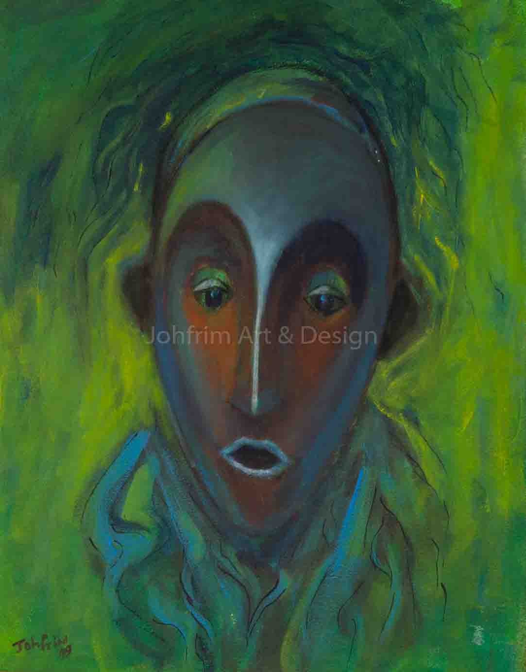 Oil panting Who is behind the mask?