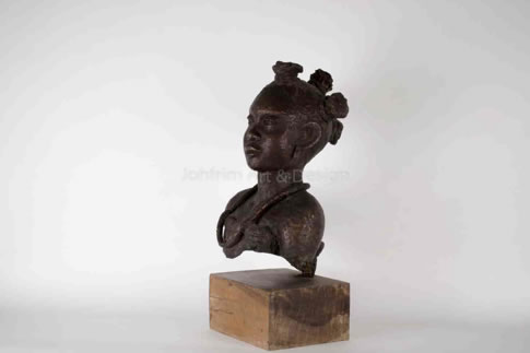 destiny sculpture angle view